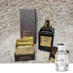 Analyse comparative des profils olfactifs : le Santal Blush original versus une formulation experte développée en laboratoire.